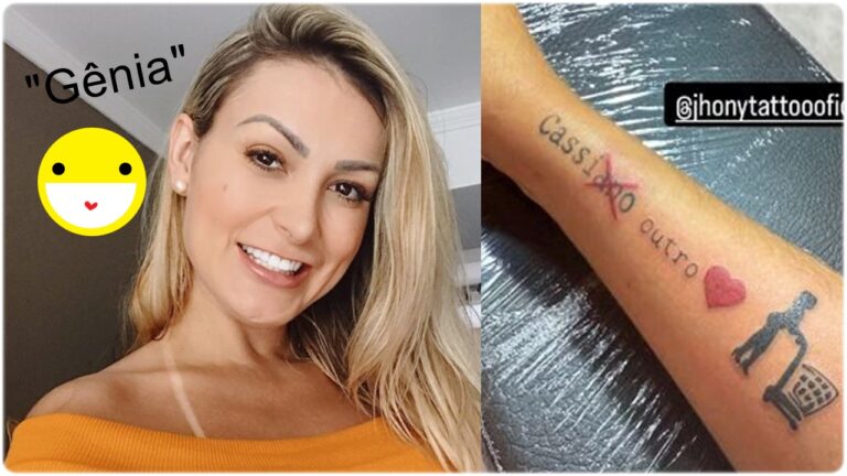 Andressa Urach Cobre a Tatuagem do ex namorado com criatividade pura, uma genia 1